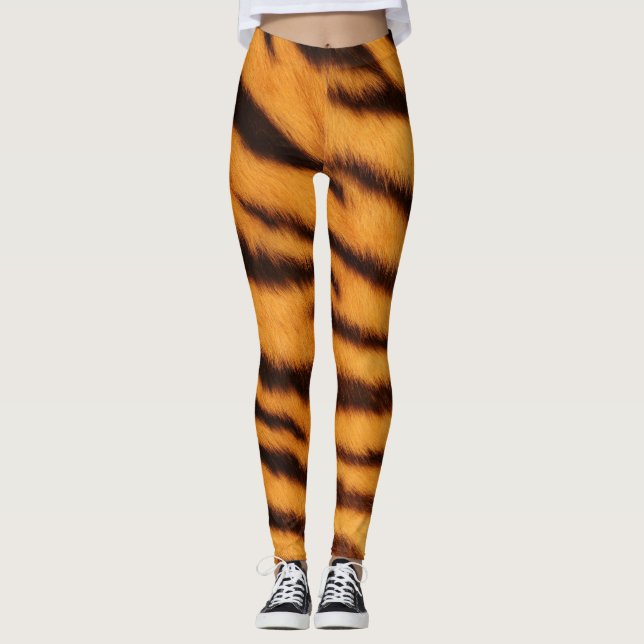 Leggings Sauvage et Vibrant Tiger Orange (Devant)