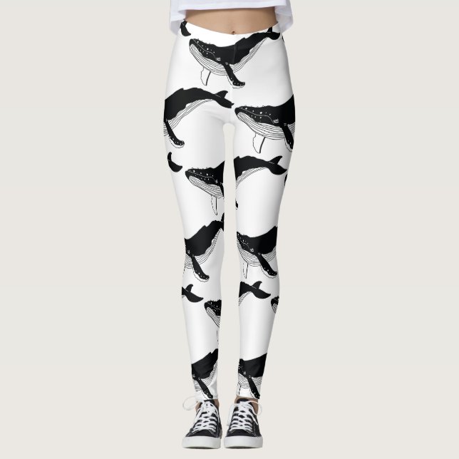 Leggings Sauvez Les Baleines (Devant)