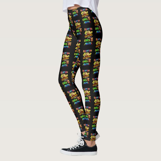 Leggings Savourez Une Cuisine Sur Le Cinco De Mayo (Gauche)