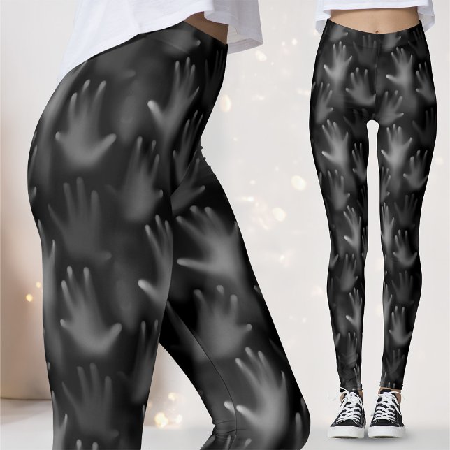 Leggings Scandale Hauné Âmes perdues Visages de mains gothi (Créateur téléchargé)