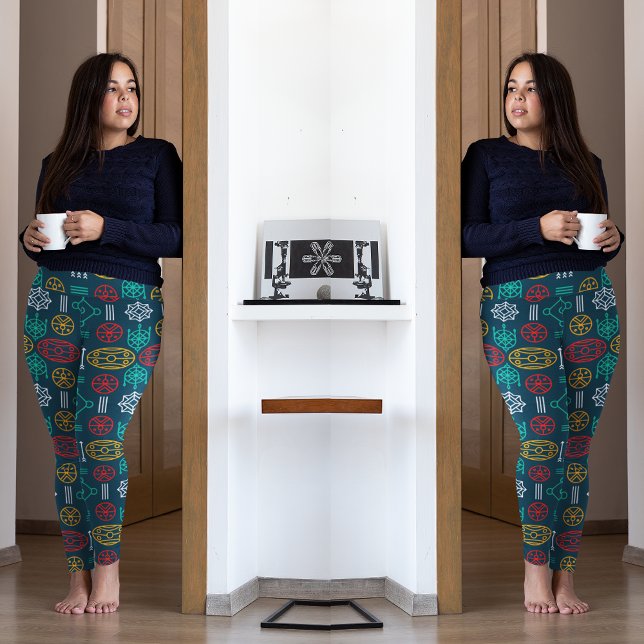 Leggings scandinave géométrique coloré (Créateur téléchargé)