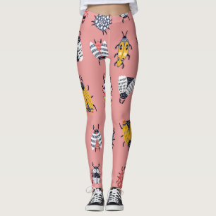 Leggings Scandinavie Bugs Beetles Motif chilien