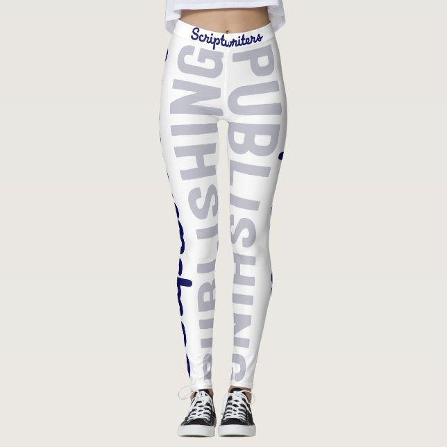 Leggings Scénaristes éditant le bleu marine/guêtres grises (Devant)