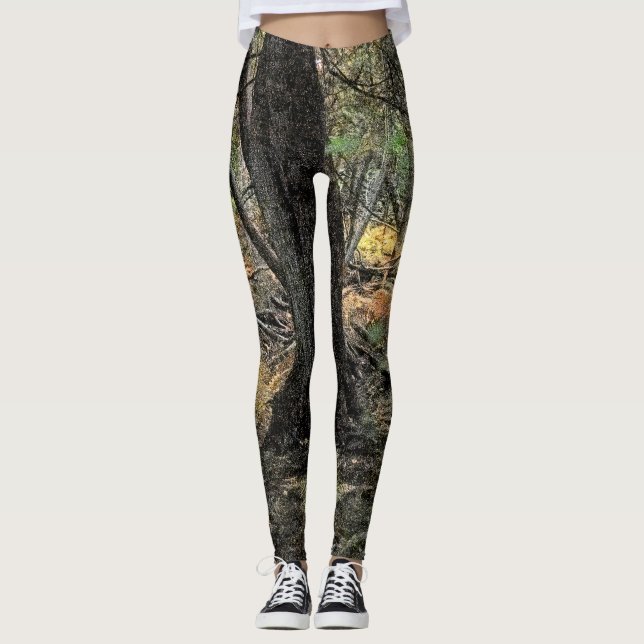 Leggings Scène forestière d'automne (Devant)