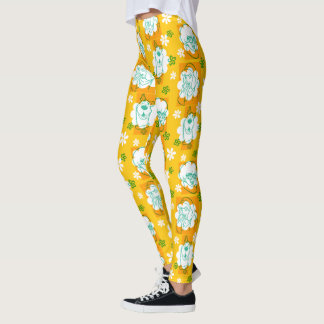 Leggings Scooby-Doo | Modèle floral de caractère