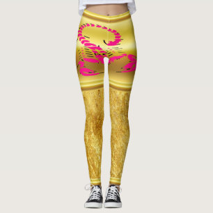 Leggings scorpion rose venimeux très insecte veineux
