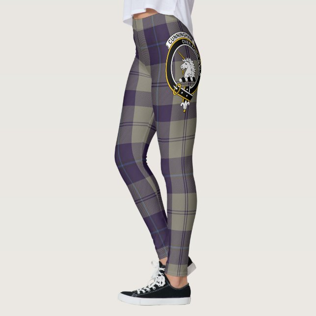 Leggings Scotstee Clan Cunningham Dress Blue Dancers Crest (Gauche)