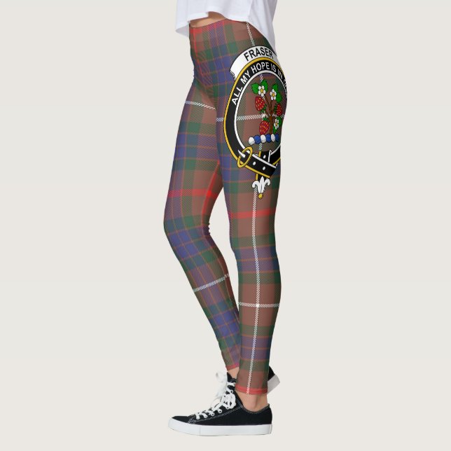 Leggings Scotstee Clan Fraser Chasse Crest moderne Tartan (Gauche)
