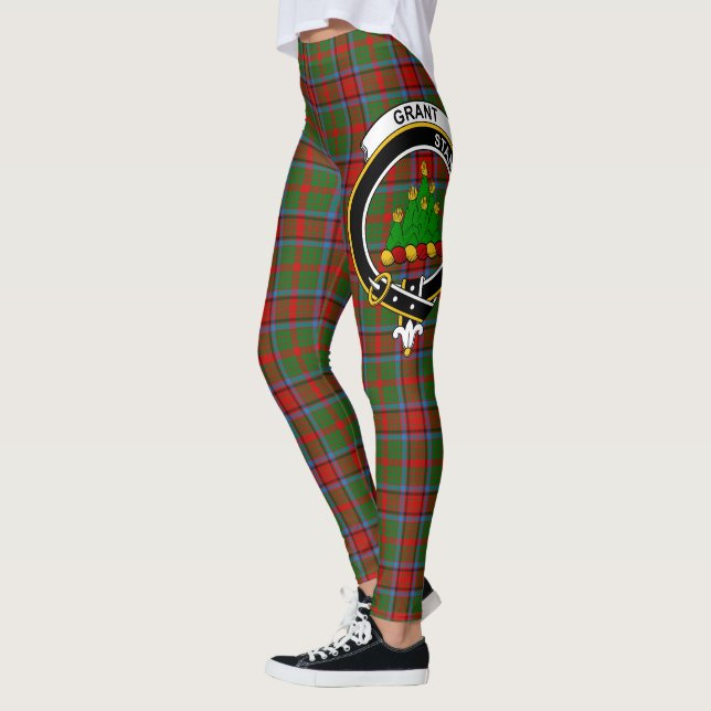 Leggings Scotstee Clan Grant de Monymusk Crest Tartan Women (Gauche)