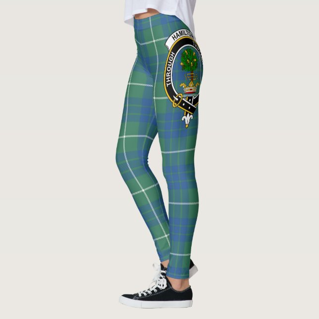 Leggings Scotstee Clan Hamilton Chasse Crest antique Tarta (Gauche)