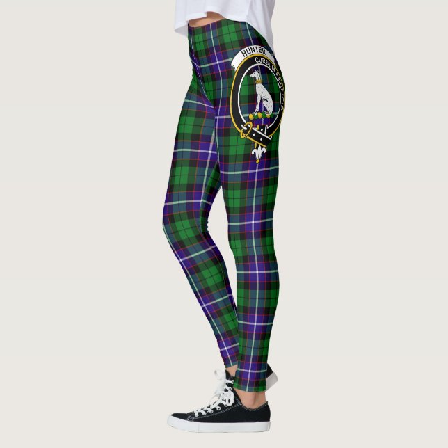 Leggings Scotstee Clan Hunter Moderne Crest Tartan Femmes (Gauche)