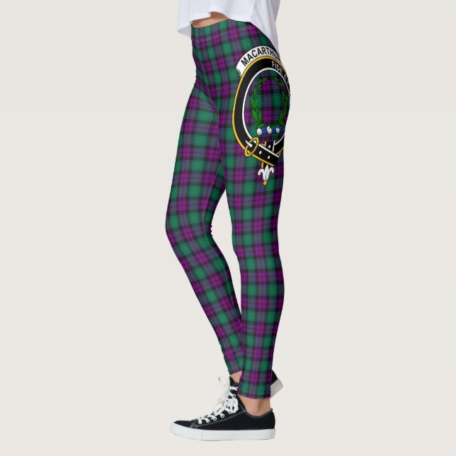 Leggings Scotstee Clan MacArthur de Milton Crest Tartan (Gauche)
