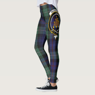 Leggings Scotstee Clan MacKenzie Moderne Crête Bleue Tartan