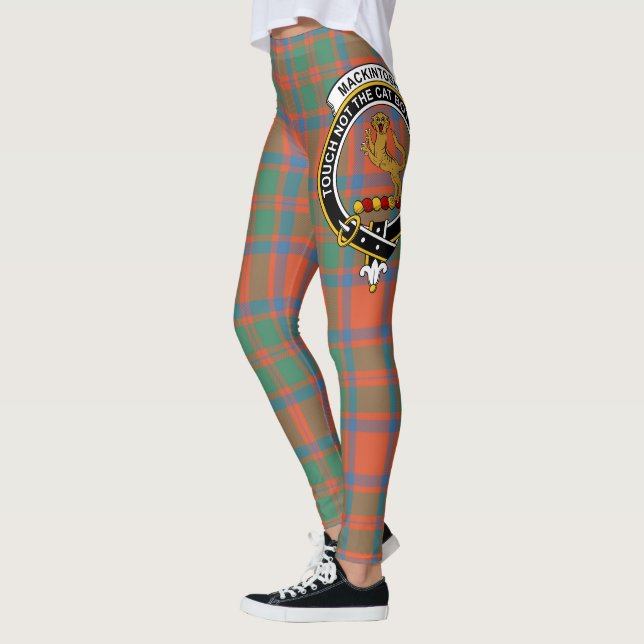 Leggings Scotstee Clan MacKintosh Ancient Crest Tartan (Gauche)