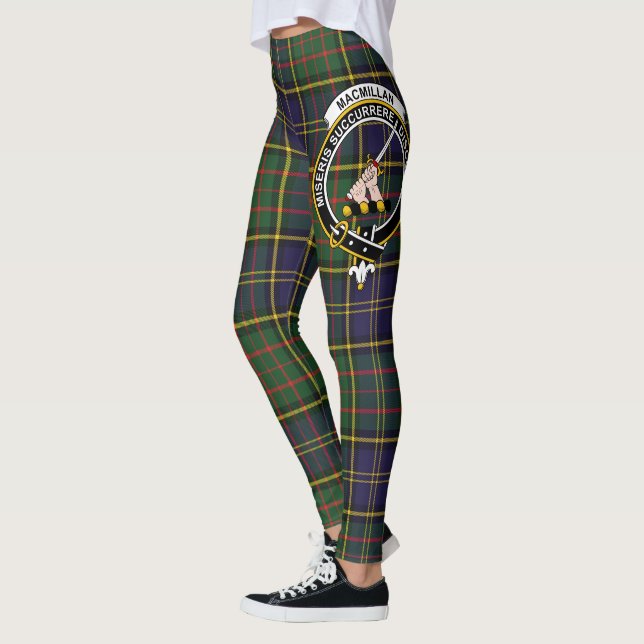 Leggings Scotstee Clan MacMillan Chasse ModernCrest Tartan (Gauche)