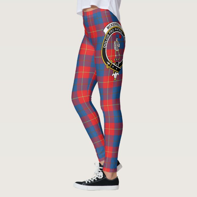 Leggings Scotstee Clan McKerrell Red Crest Tartan Femmes (Gauche)