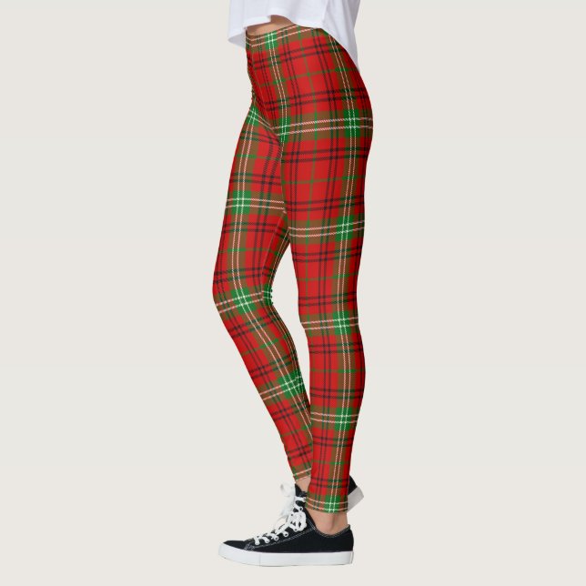 Leggings Scotstee Clan Morrison Rouge moderne Tartan ancien (Gauche)
