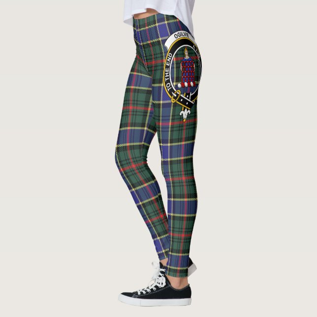 Leggings Scotstee Clan Ogilvie Chasse Moderne Crest Tartan (Gauche)