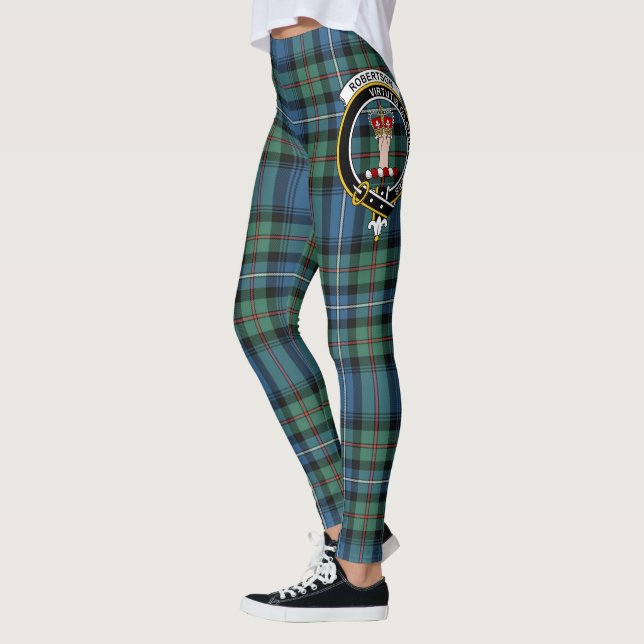 Leggings Scotstee Clan Robertson Chasse Crest antique (Gauche)