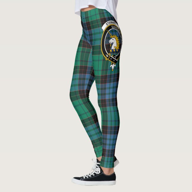 Leggings Scotstee Clan Stewart Old Ancienne Crest Tartan (Gauche)