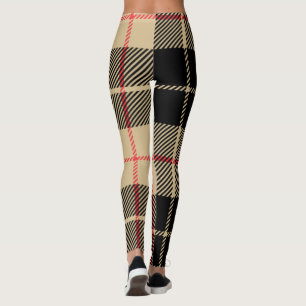 Leggings Scottish Tartan À damiers Plaid Motif