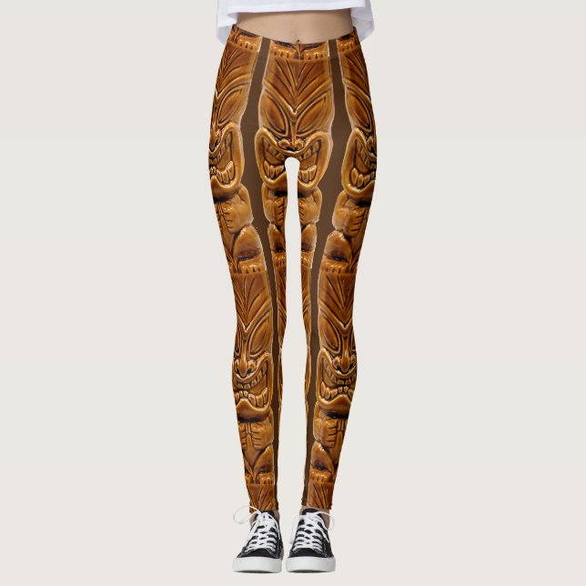 Leggings Sculpture Gold Tiki Thunder_Cove  (Devant)