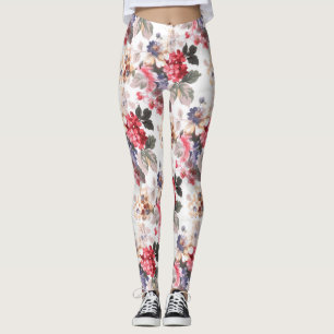 Leggings Se sont levées les guêtres des femmes florales de