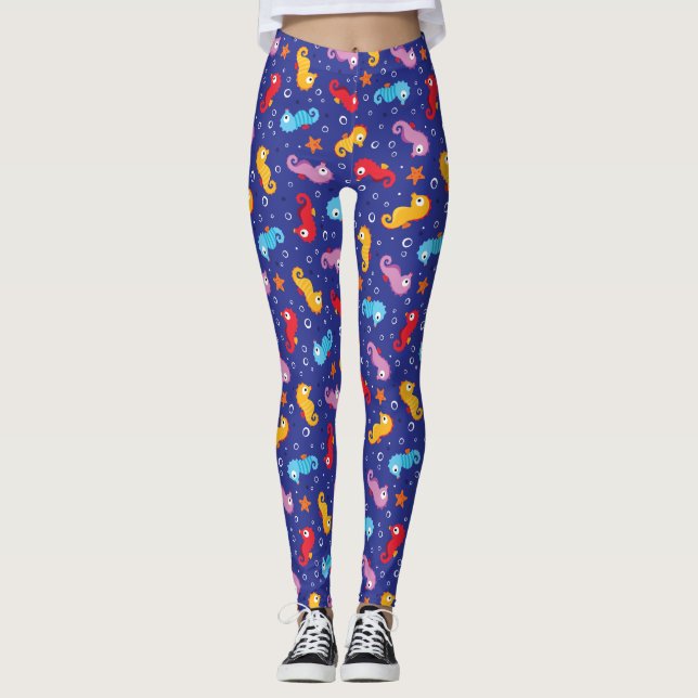 Leggings Seahors Motif sans voile (Devant)