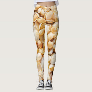 Leggings Seashell texturé arrière - plan de plage d'été.