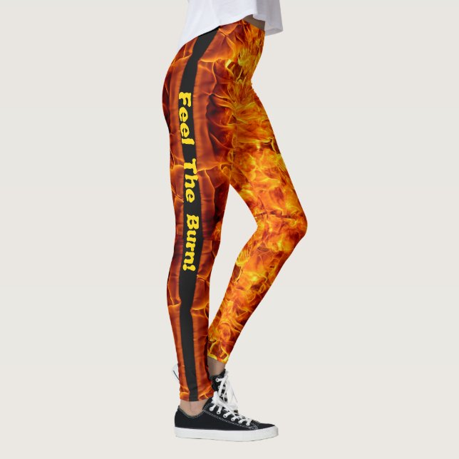 Leggings Sentez Les Légendes De Feu Brûlé S XL Personnalise (Droite)