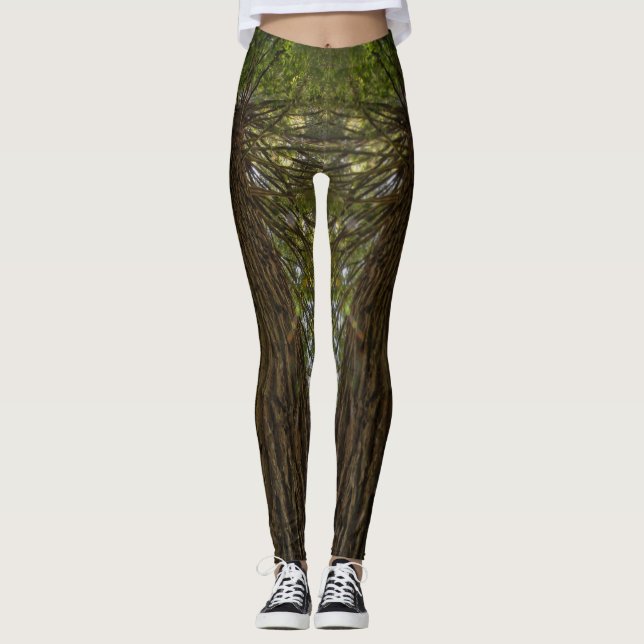 Leggings Séquoia Calme Nature Photo Leging (Devant)