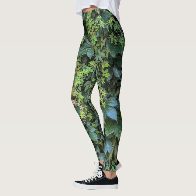 Leggings Serene Green Ivy Wall Suspendre Vins Plantes Feuil (Gauche)