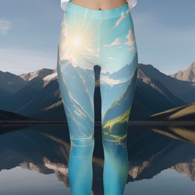 Leggings Sérénité dans les Fjords Pittoresques (Créateur téléchargé)