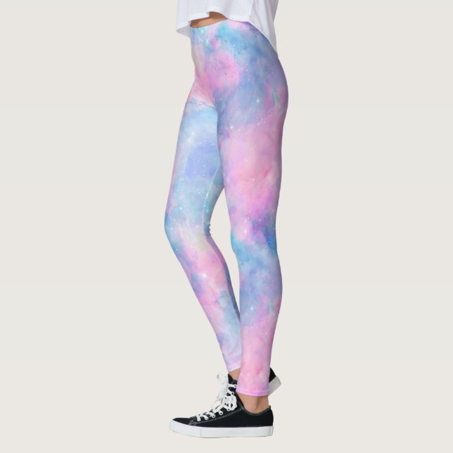 Leggings Série Conception 1 de Galaxie Peinte  (Gauche)