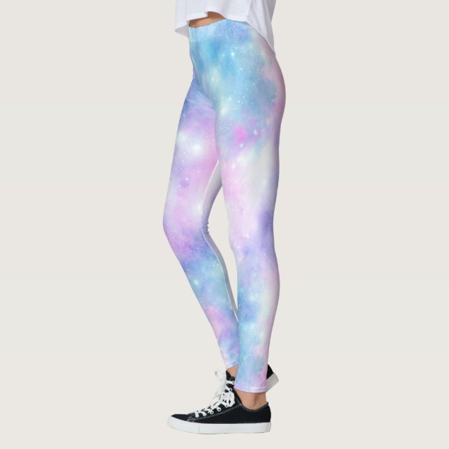 Leggings Série Conception de Galaxie Peinte 4  (Gauche)