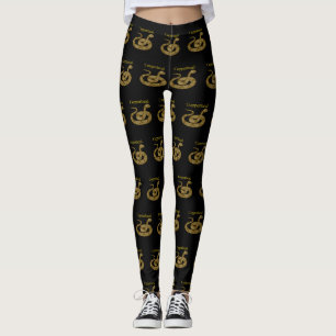 Leggings Serpent à tête de cuivre enroulé Thunder_Cove