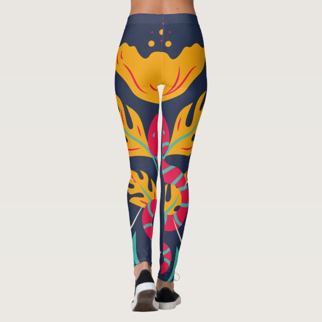 Leggings Serpent dans la forêt (Dos)