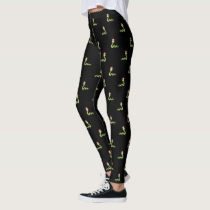 Leggings Serpent drôle chapeau de Père Noël Merry Christmas