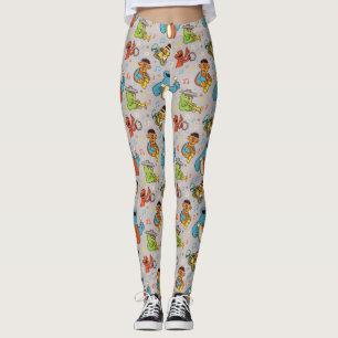 Leggings Sesame Street Band Gris Motif