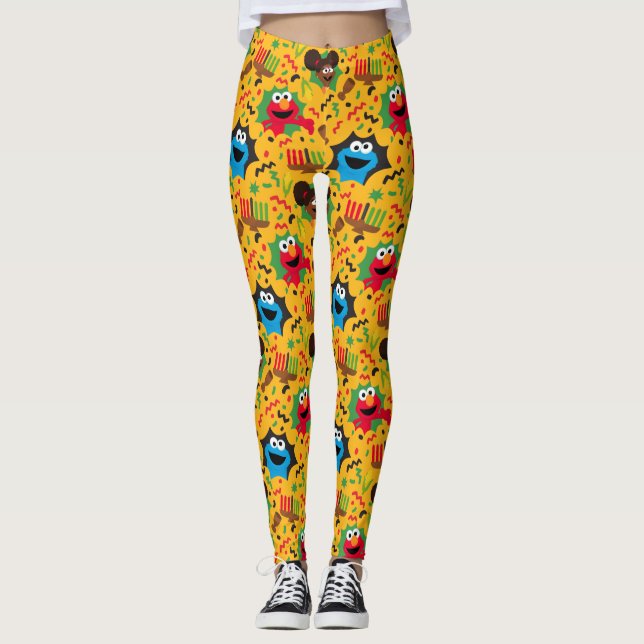Leggings Sesame Street Kwanzaa Motif (Devant)