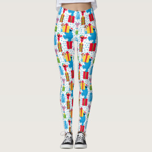 Leggings Sesame Street Noël Présente Motif