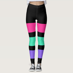 Leggings SEULEMENT LES PISTES - rose, menthe, lilas clair