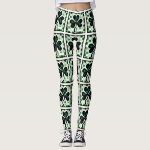 Leggings Shamrock de patchwork