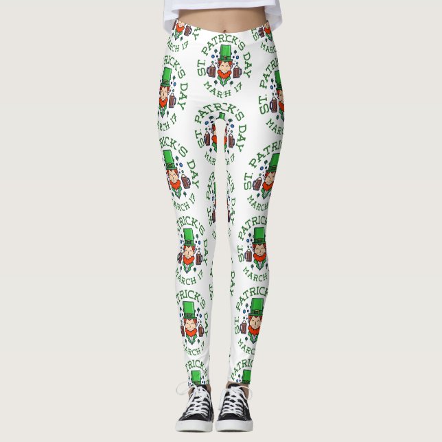 Leggings shamrock leprechaun (Devant)
