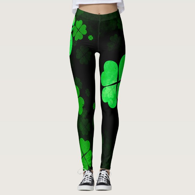 Leggings Shamrock St. Patrick's (Devant)
