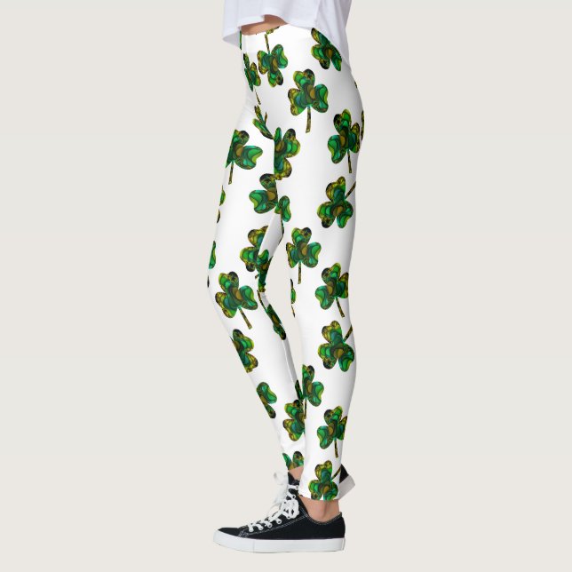 Leggings Shamrocks fractaux (Gauche)