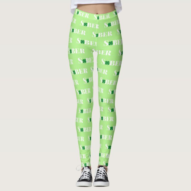 Leggings Shamrocks Sober (Devant)