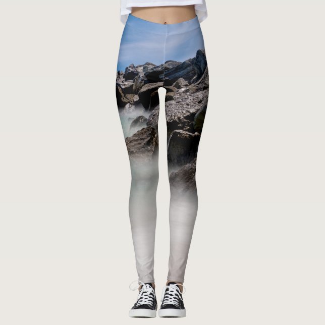 Leggings Shell Island Rochers et Vagues (Devant)
