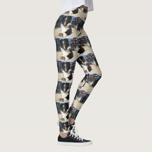 Leggings shet shp chiot noir et blanc (Droite)