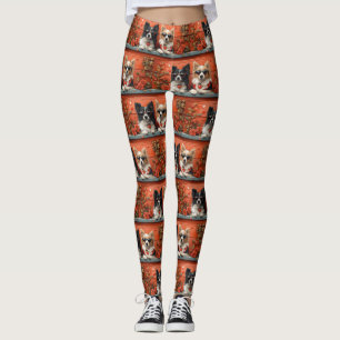Leggings Shetland Sheepdog avec le coeur Roses Saint-Valent